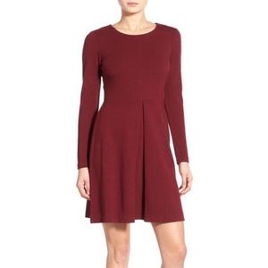 Madewell Gia Pleated Fit & Flare Dress